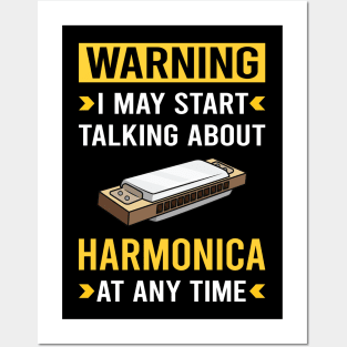 Warning Harmonica Mouth Organ Posters and Art